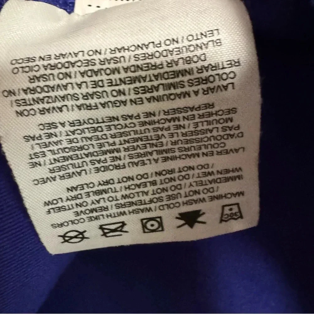 NIKE Dri-Fit Blue / Purple Lined Athletic Tank Top Size Small